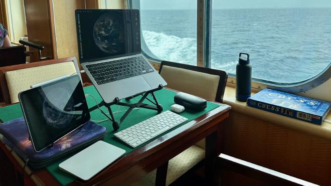 Greg&rsquo;s office at sea